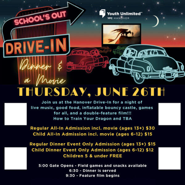 Drive-in School’s Out Donations