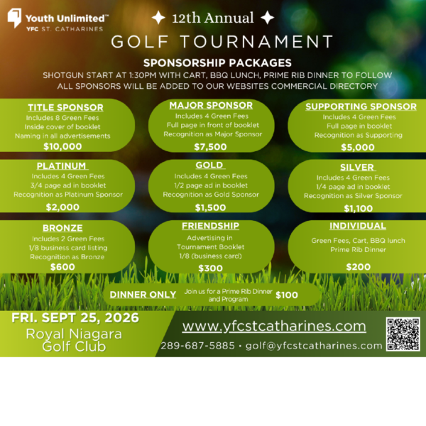 St. Catharines 12th Annual Golf Tournament